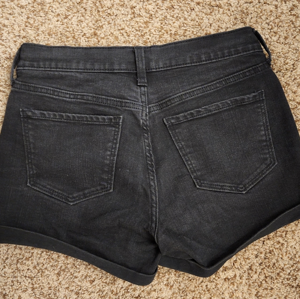 Old navy black denim shorts size 2
